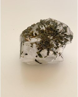 Pedra Turmalina Verde no Quartzo 465 gramas