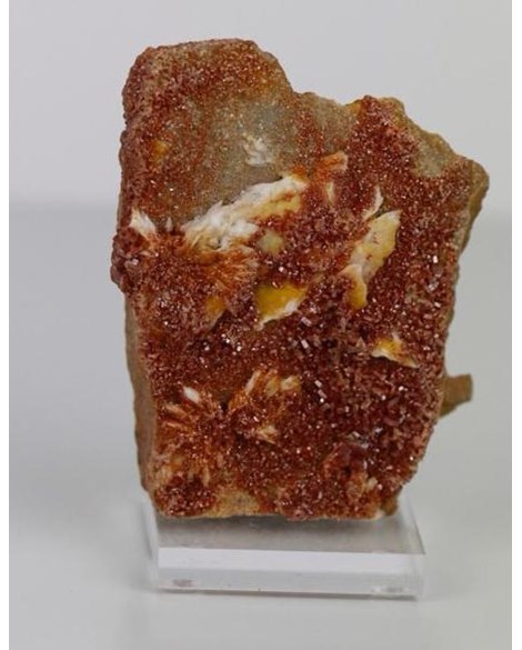 Pedra Vanadinita (Coleção) com Base Acrílico 262 gramas