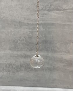 Pêndulo esfera facetada Cristal de Quartzo 