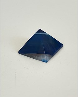 Pirâmide Ágata Azul Tingida 30 a 43 gramas aprox.