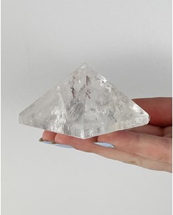Pirâmide Cristal Quartzo Polida 158 a 163 gramas aprox.