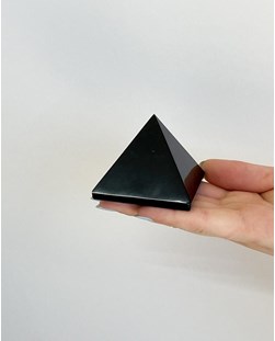 Pirâmide Obsidiana Preta 163 gramas aprox.