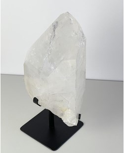Ponta Cristal de Quartzo bruto com Base Metal Preta 5,560 Kg aprox.
