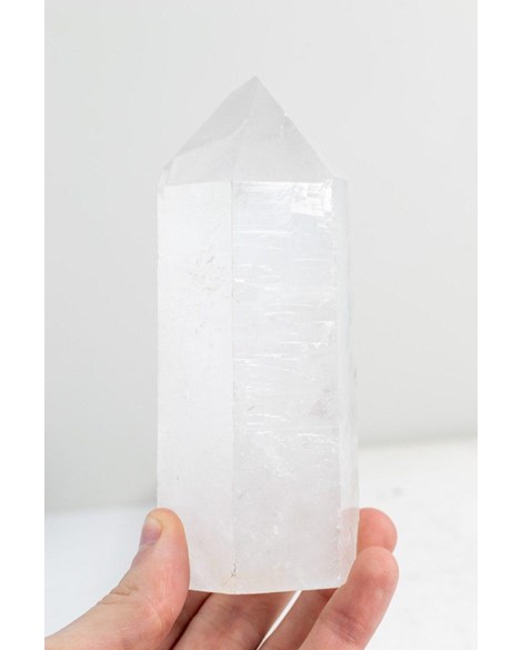 Ponta Cristal de Quartzo Bruto Elo do Tempo 584 gramas