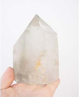 Ponta Cristal de Quartzo com Inclusão Lodolita Bruta 642 gramas