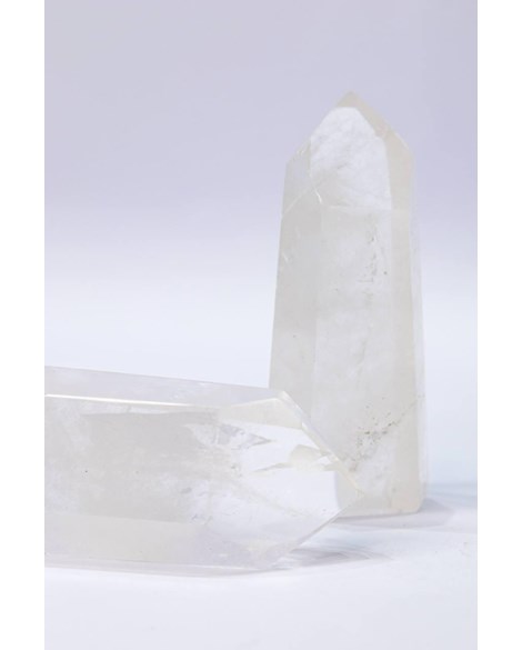 Ponta Cristal de Quartzo Polido 242 a 260 gramas aprox.