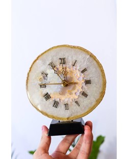 Relógio Chapa Ágata Natural